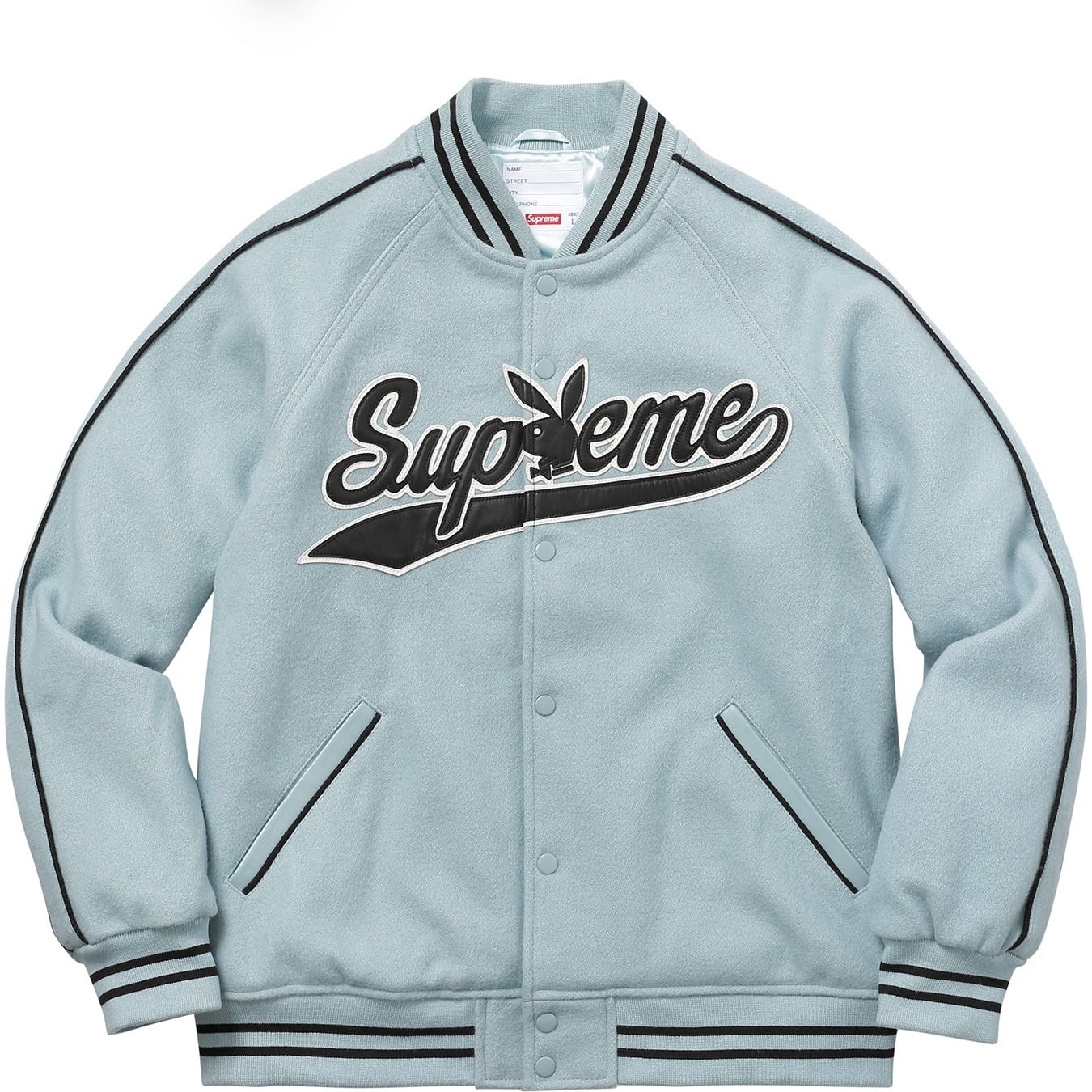 Supreme®/Playboy© Wool Varsity Jacket view 8